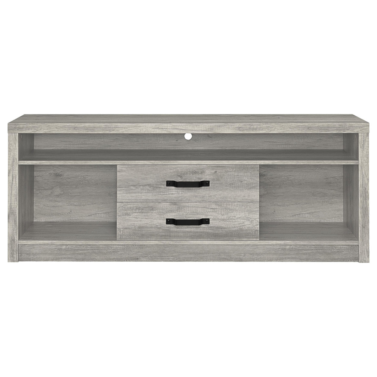 Burke 3-piece 59-inch TV Entertainment Center Grey Driftwood