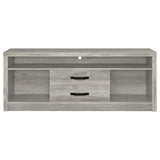 Burke 2-drawer Engineered Wood 59-inch TV Stand Grey Driftwood