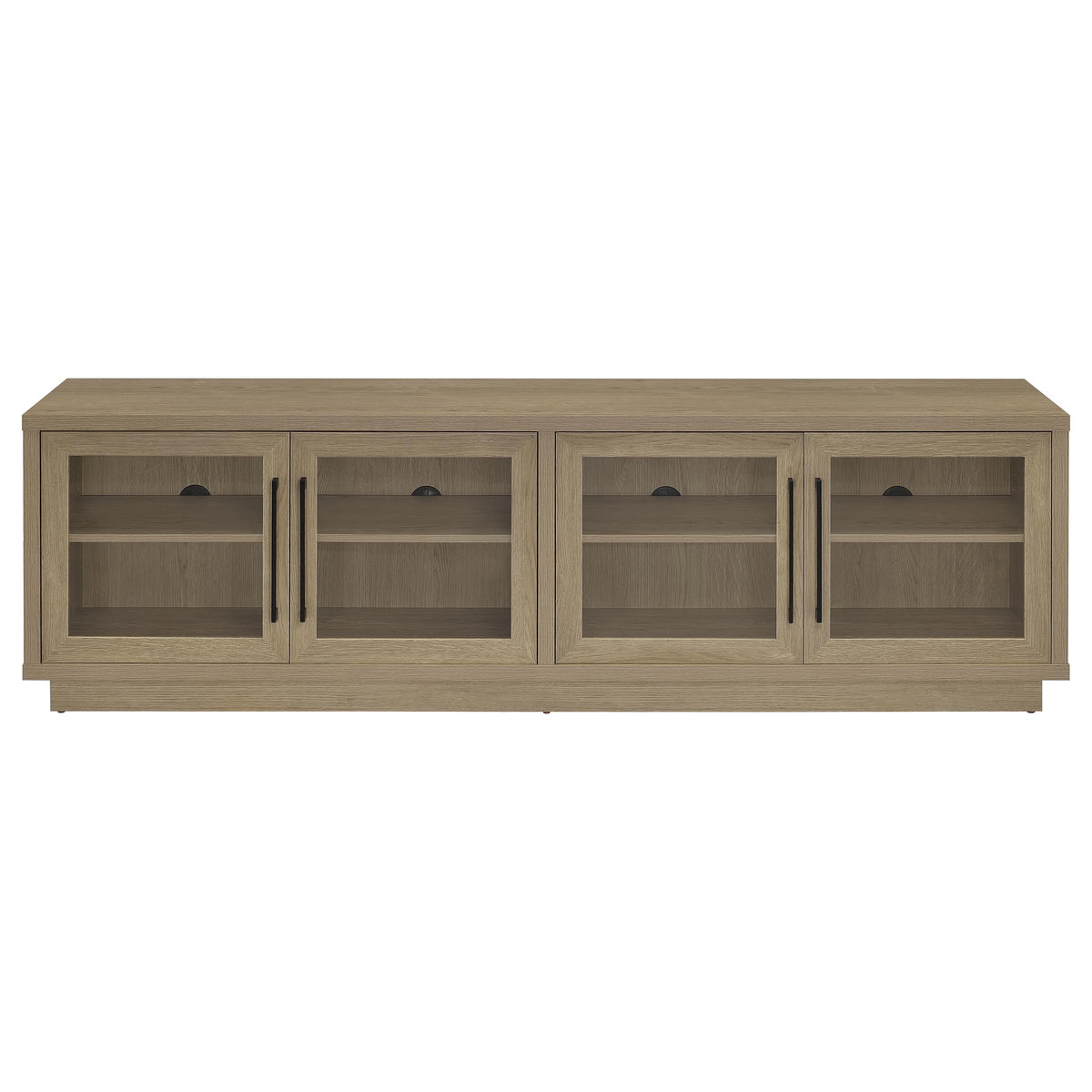 Medina 4-Door TV Stand for TVs up to 85 Inches Latte