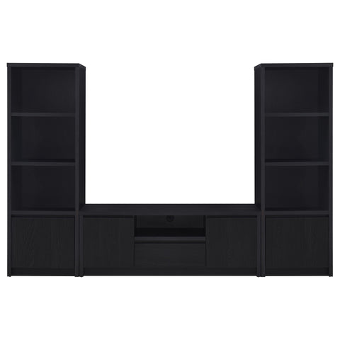 Winfield 3-piece Entertainment Center 60-inch TV Stand Black