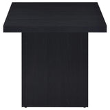 Devar Square Engineered Laminate End Side Table Black
