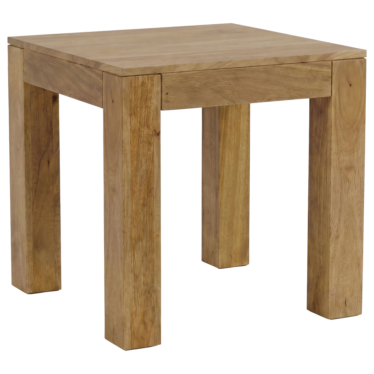 Butte Square Mango Wood End Table Natural