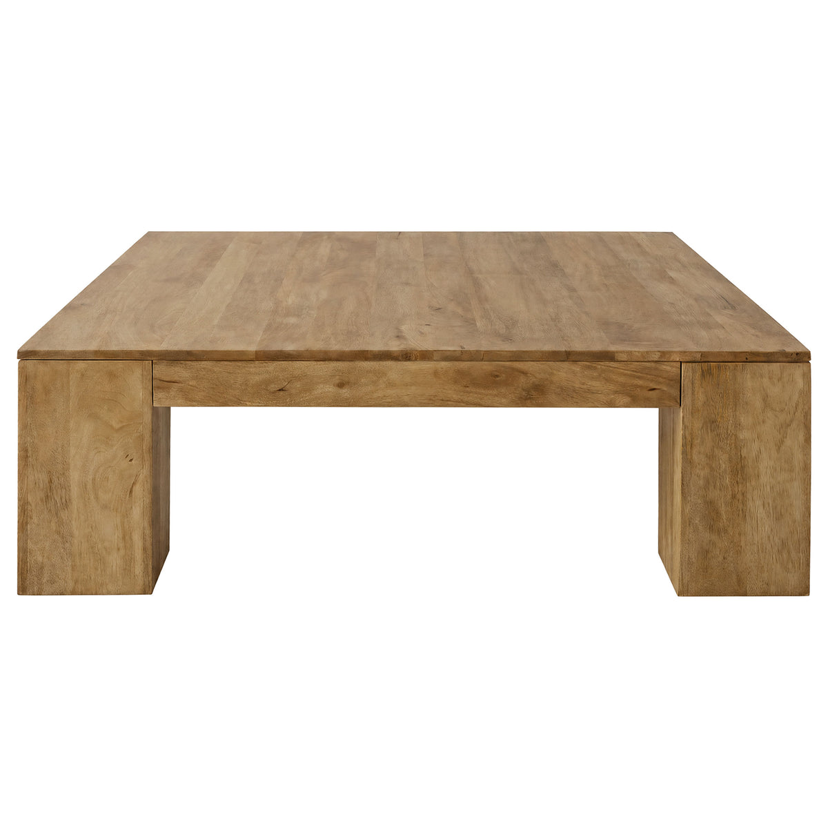 Butte Square Mango Wood Coffee Table Natural
