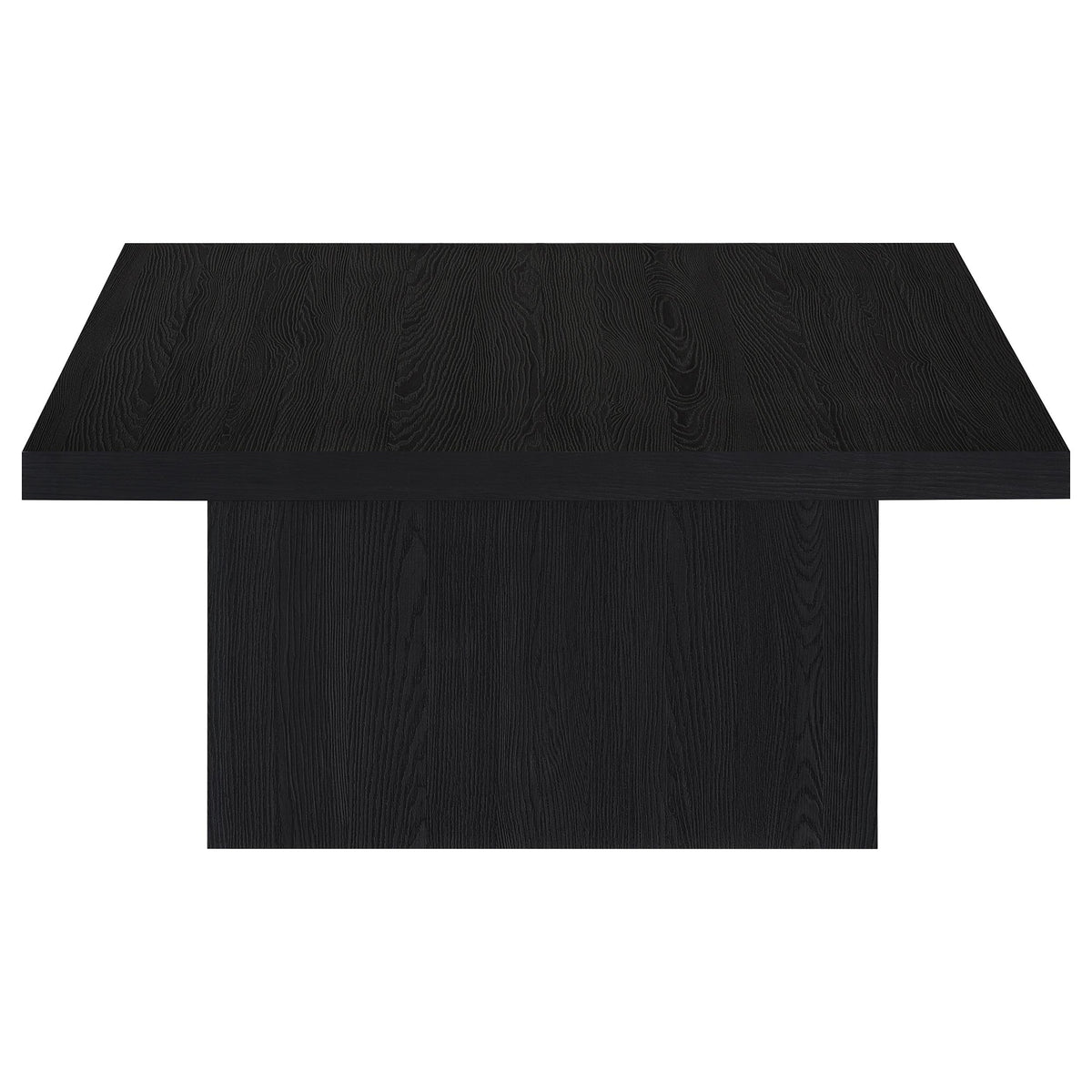 Devar 2-piece Square Cocktail Coffee End Table Set Black