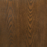 Franklin Round Wood Pedestal Side End Table Dark Brown