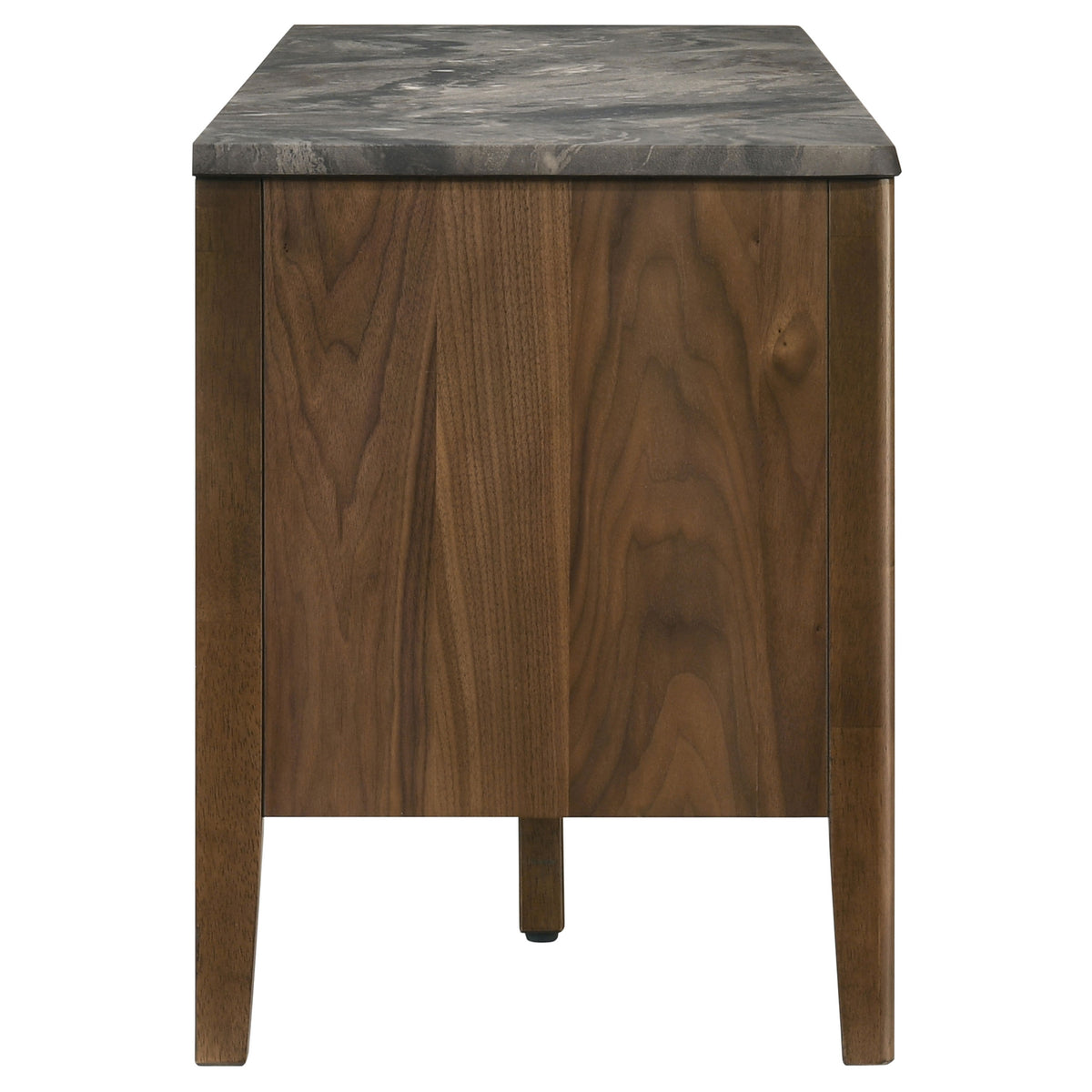 Bradley 63-inch 2-Door SmartTop™ TV Stand Smokey Grey and Dark Brown