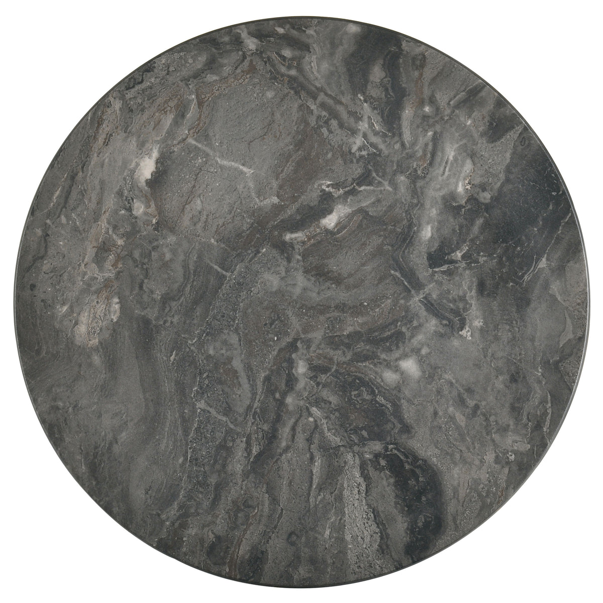 Bradley 3-Piece Round SmartTop™ Coffee Table Set Smokey Grey and Dark Brown