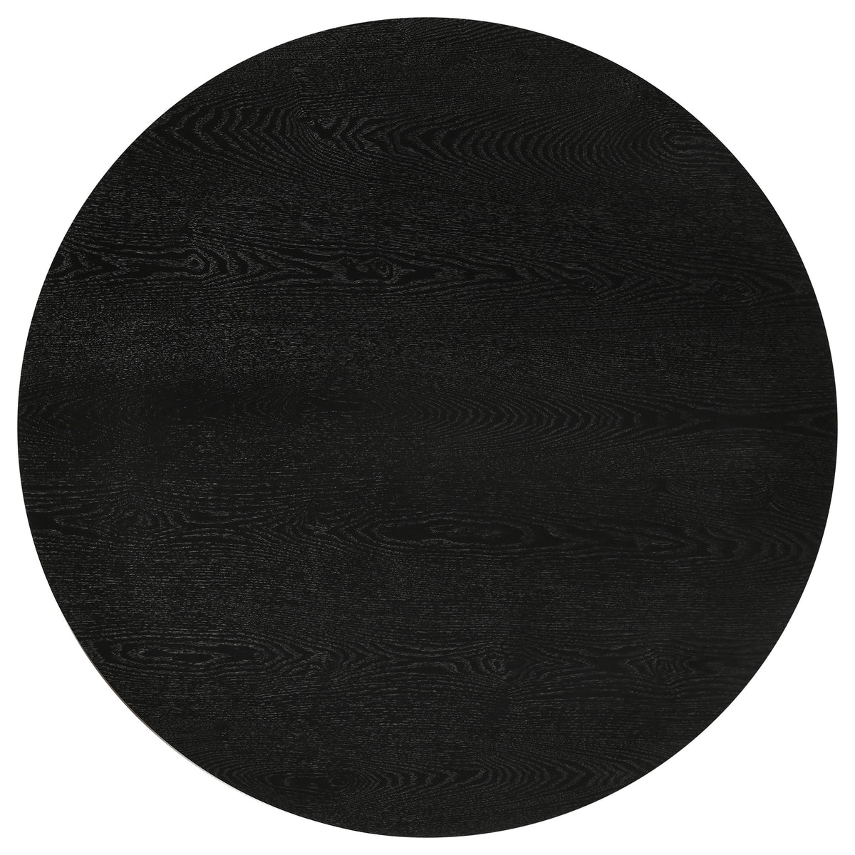 Strouse 2-Piece Round Coffee and End Table Set in Black
