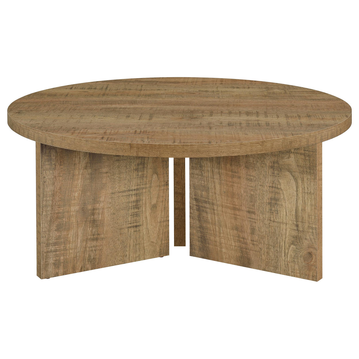 Aragon 2-Piece Round Coffee and End Table Set Mango