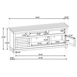 Payne 70-inch TV Stand Media Console Distressed White