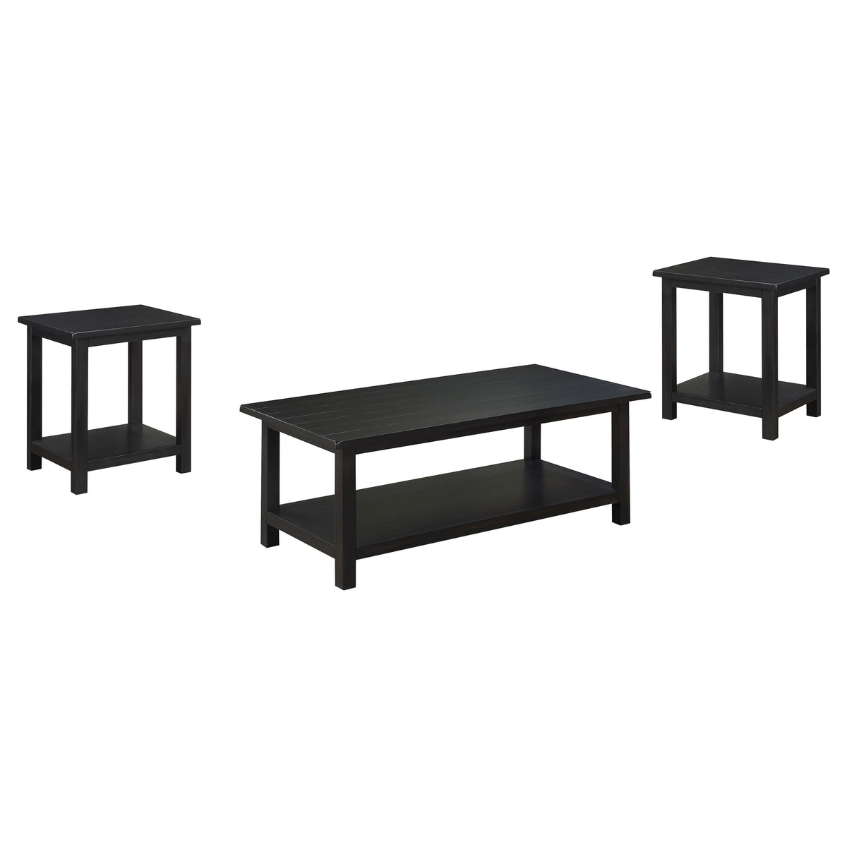 Payne 3-piece Coffee and End Table Set Distressed Java