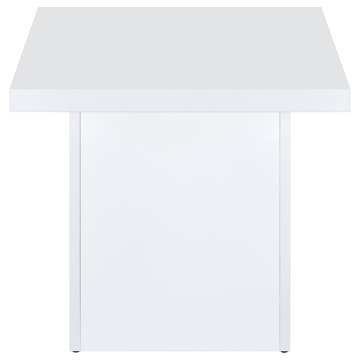 Devar 3-piece Square Coffee End Table Set White High Gloss