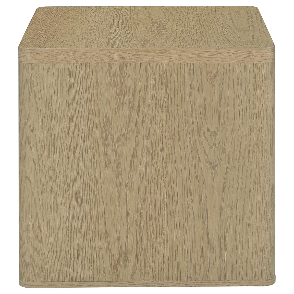 Alsina Square End Table with Open Shelf Greige