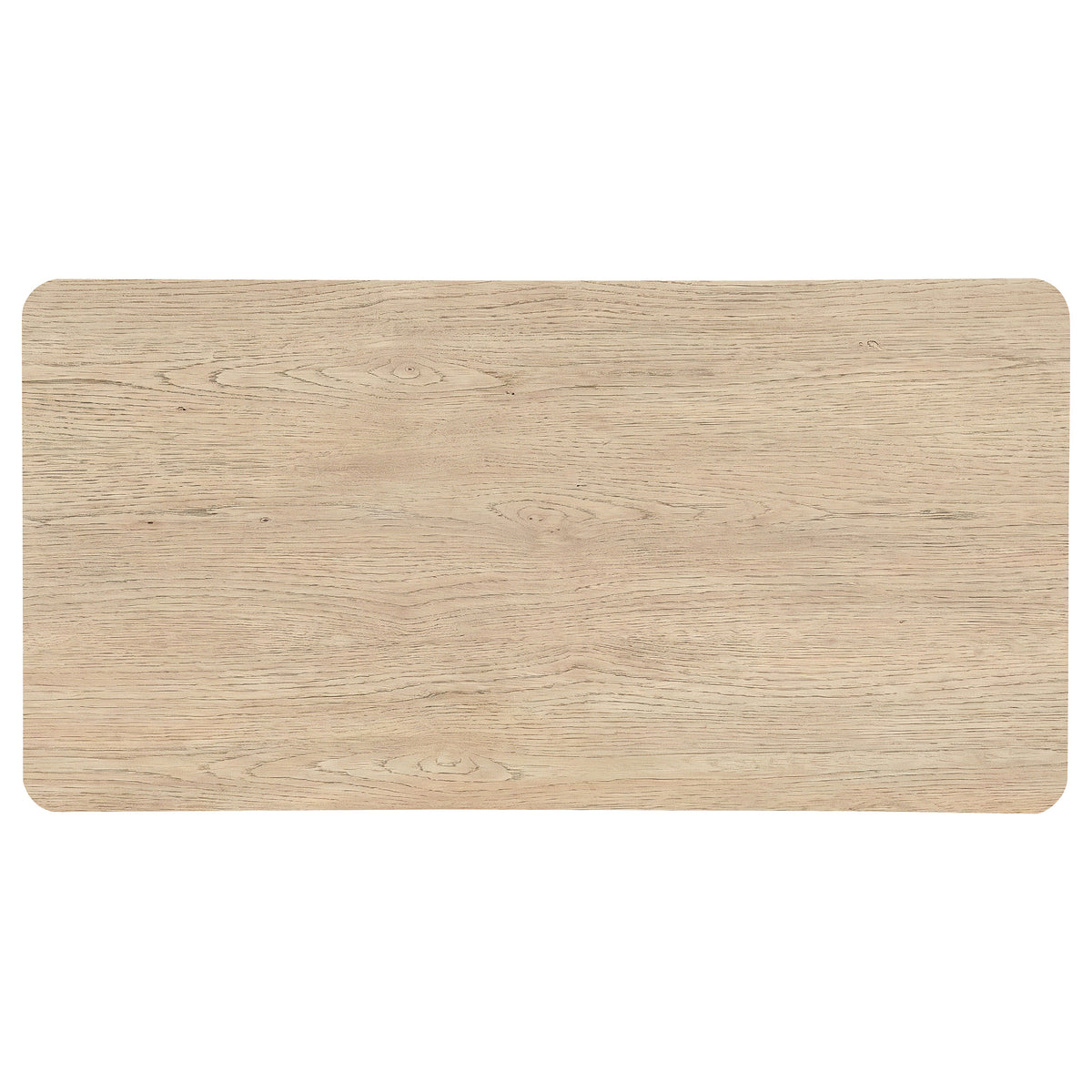 Marcelo Wood Coffee Table with 2 Drawers and Shelf Light Elm