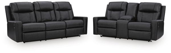 Mackmenville Carbon Reclining Living Room Set