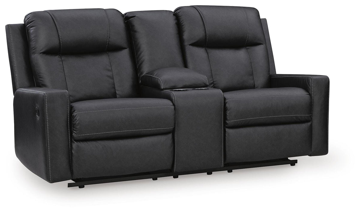 Mackmenville Reclining Loveseat with Console