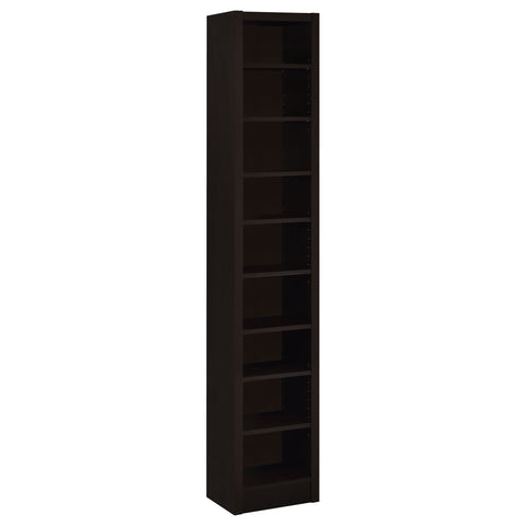 Eliam 71-inch 8-shelf Bookcase Cappuccino