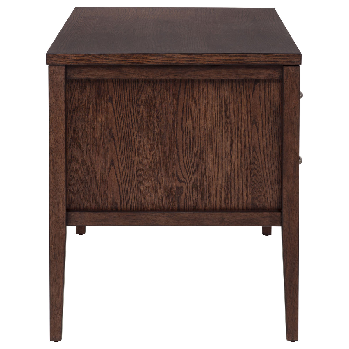 Graham 4-Drawer Lift-Top Computer Desk Walnut Brown
