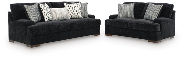 Whitmore Manor Black Pearl Living Room Set