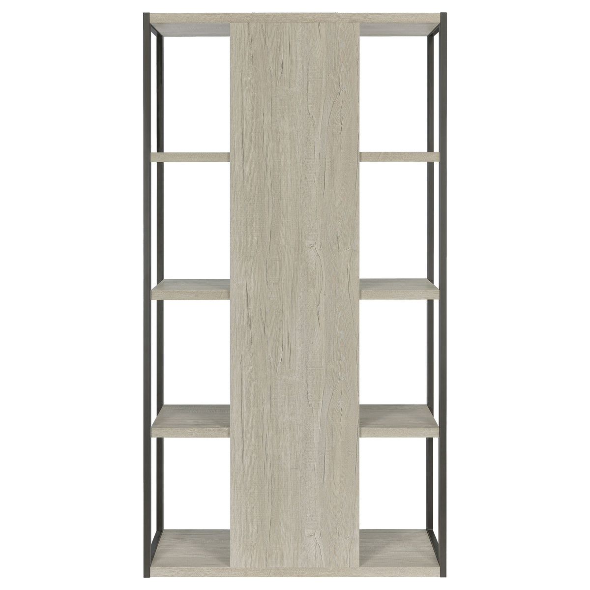 Loomis 72-inch 3-shelf Bookshelf Whitewashed Grey