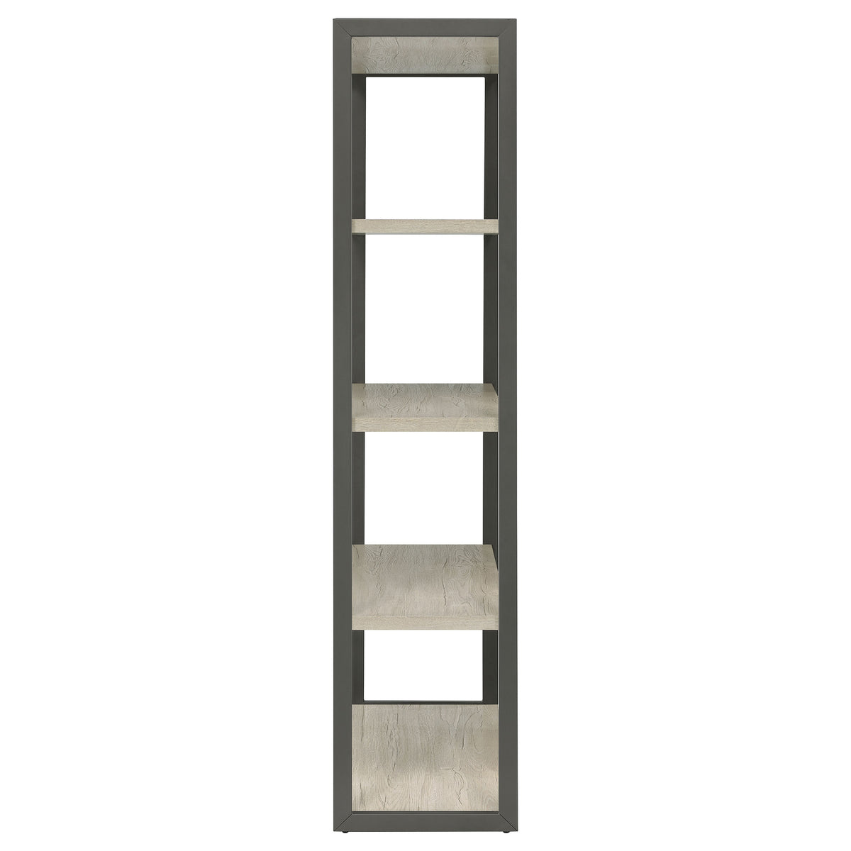 Loomis 72-inch 3-shelf Bookshelf Whitewashed Grey