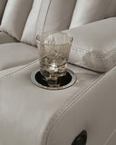 Elevate Edges Glider Reclining Loveseat with Console