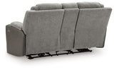 Mixed Motion Power Reclining Loveseat with Console