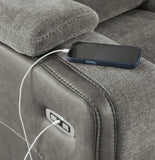 Mixed Motion Power Reclining Loveseat with Console