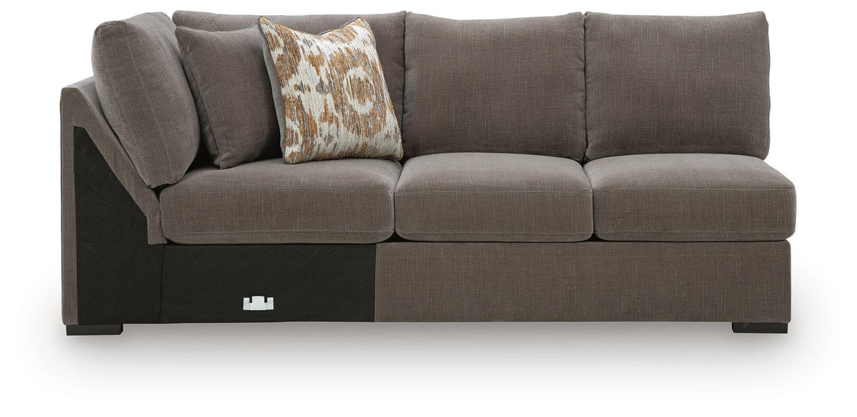 Larson Levee Left-Arm Facing Armless Loveseat with Wedge