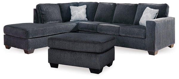 Altari Slate 2-Piece Sectional with Chaise and Ottoman (Left-Facing Chaise)