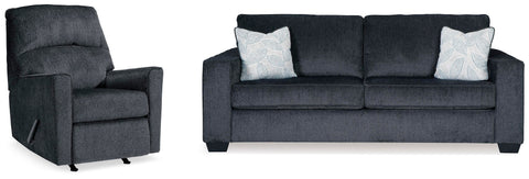 Altari Slate Queen Sofa Sleeper and Recliner