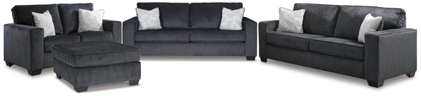 Altari Slate Sofa Sleeper, Sofa, Loveseat, and Oversized Ottoman