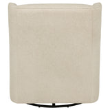 Serra Full-Circle Swivel Glider Chair with Shelter Arms Sandy Beige