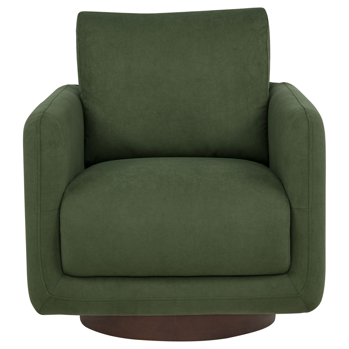 Iris Fabric Upholstered Swivel Accent Chair Matcha