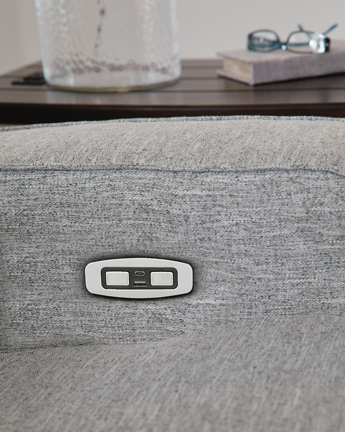 Biscoe Power Reclining Loveseat with Console
