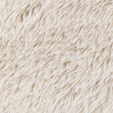 Fitzroy Faux Fur Upholstered Chair Solid Wood Arms Latte