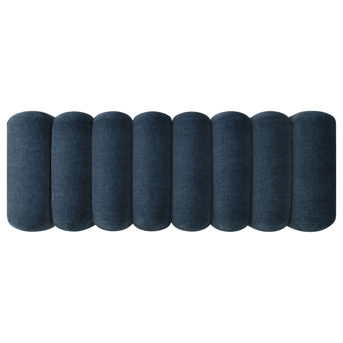 Summer Upholstered Channel Accent Bench Navy