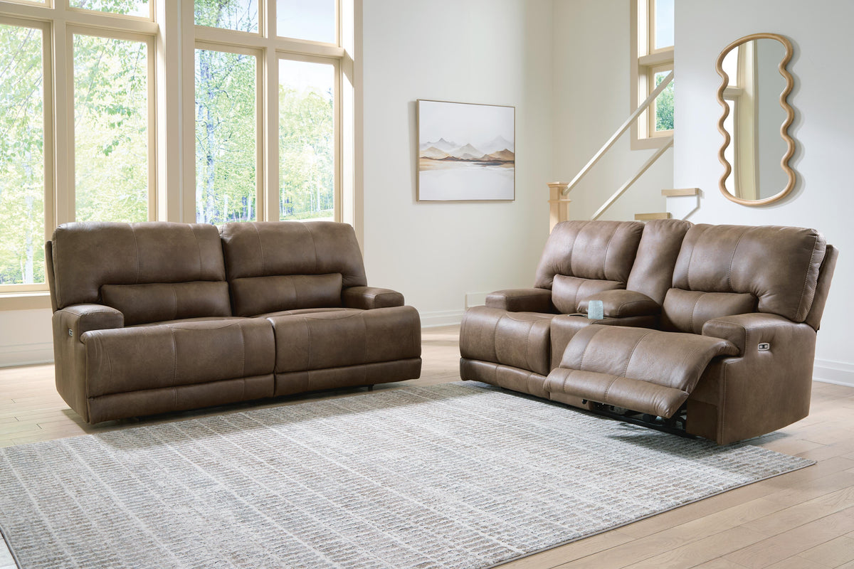 Beckley Place Power Reclining Sofa and Loveseat