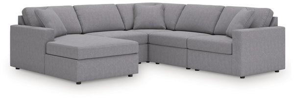 Modmax Granite 5-Piece Sectional with Left-Arm Facing Chaise