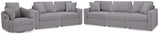 Modmax 3-Piece Sectional Sofa, 2-Piece Sectional Loveseat and Swivel Glider Recliner