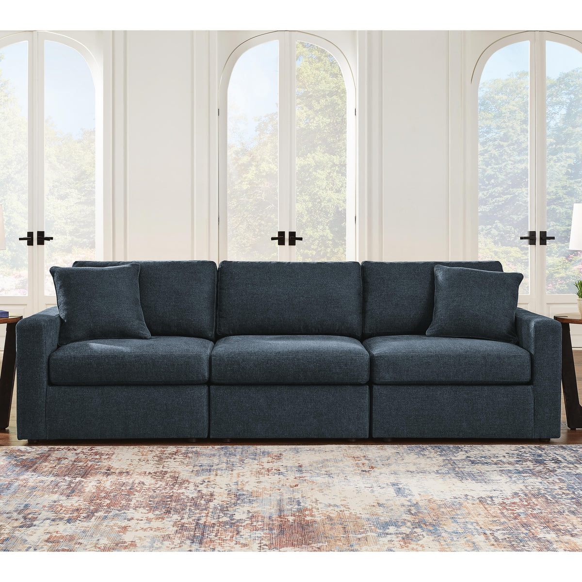 Modmax 3-Piece Sectional Sofa, 2-Piece Sectional Loveseat and Swivel Glider Recliner