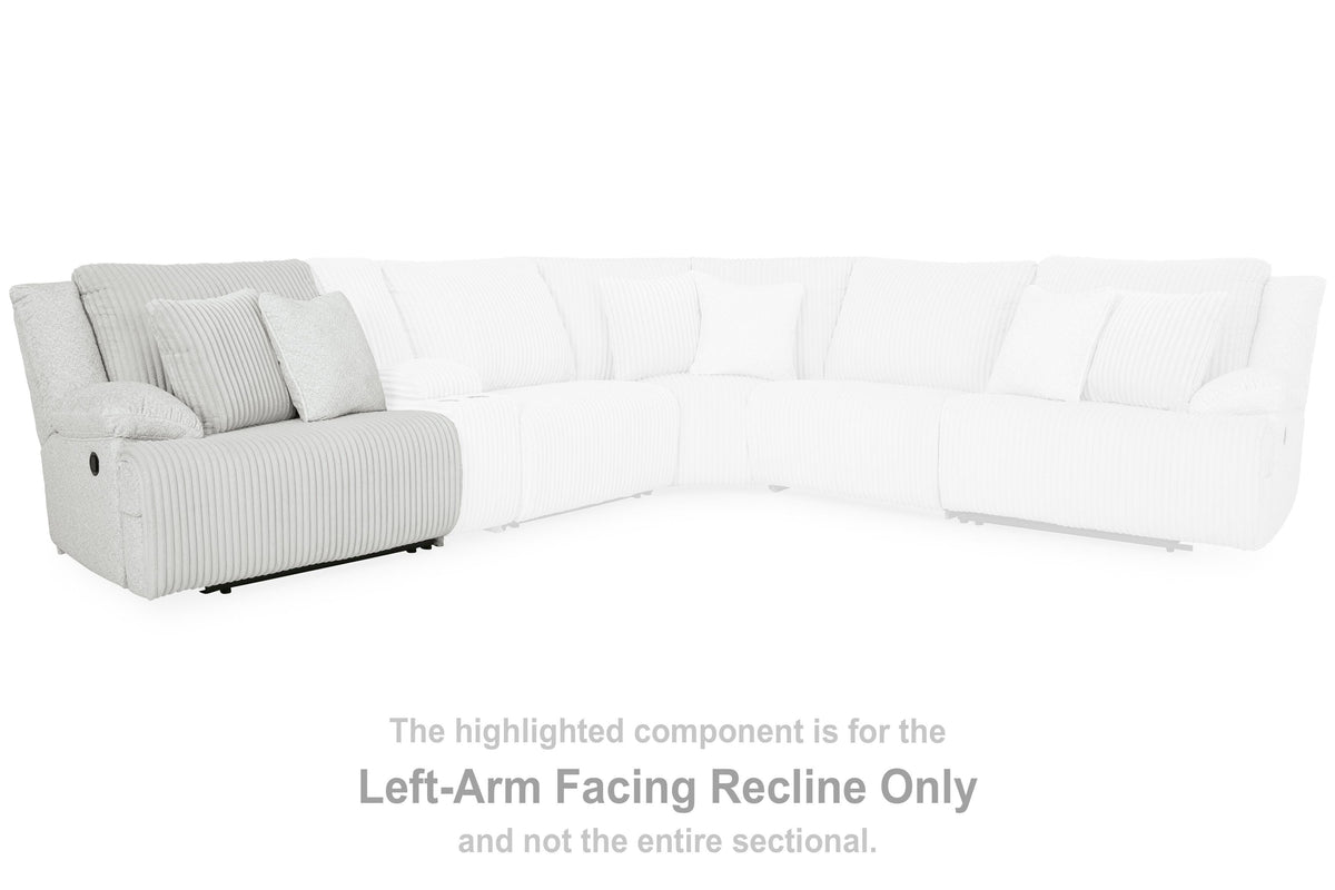 Top Tier Left-Arm Facing Recliner
