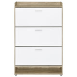 Denia 3-tier Engineered Wood Shoe Cabinet White