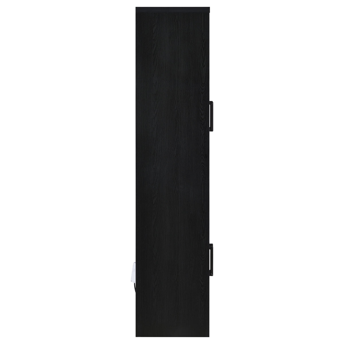 Riva 4-door Tall Accent Display Cabinet LED Lighting Black
