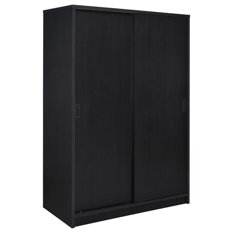 Noble 2-door Bedroom Wardrobe Storage Cabinet Armoire Black