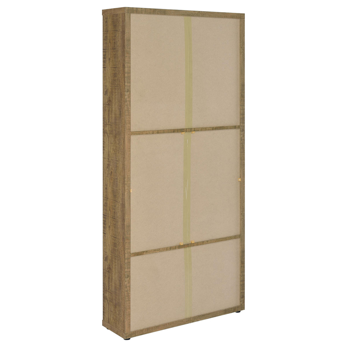Hawthorne 3-shelf Glass Door Tall Cabinet with Drawers Mango
