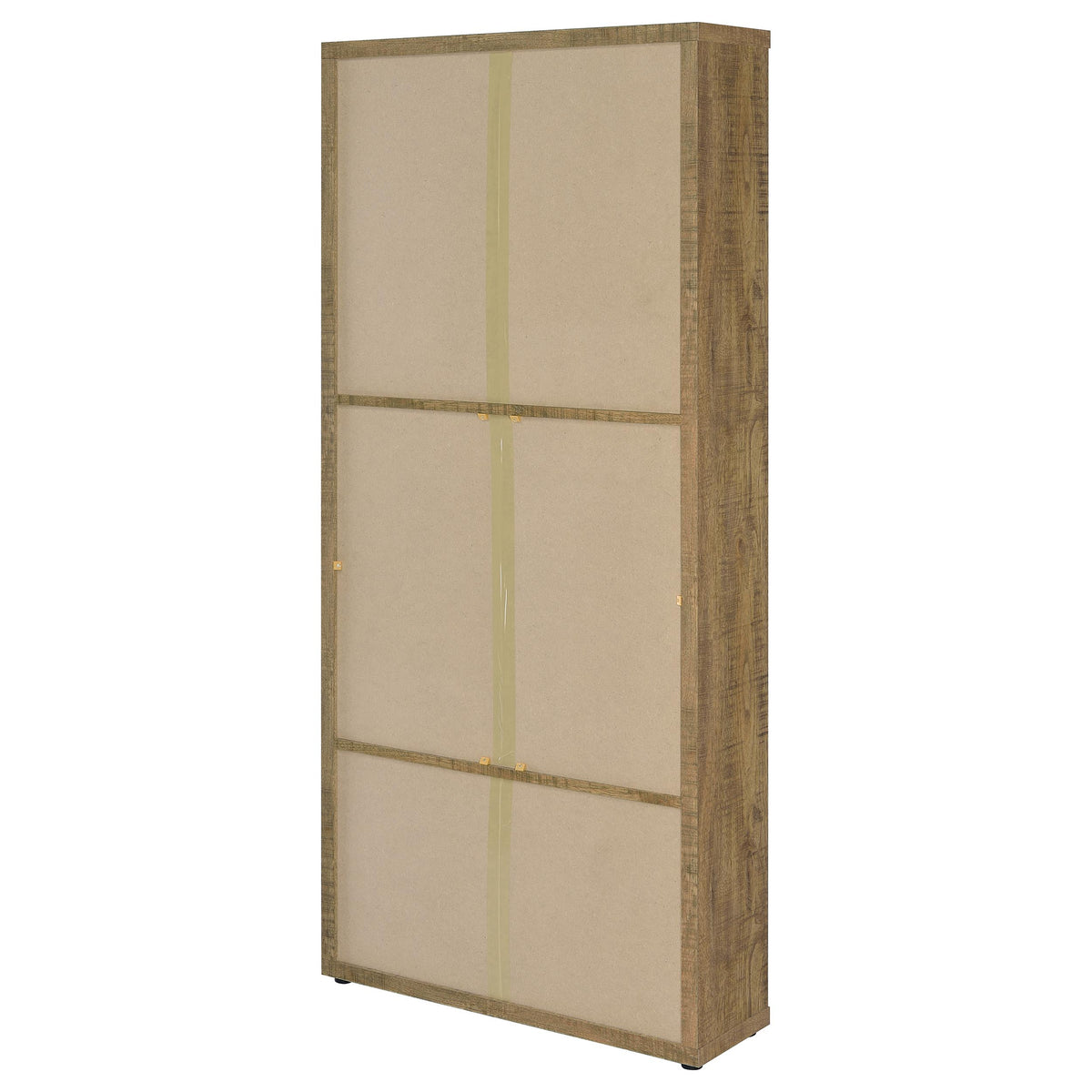 Hawthorne 3-shelf Glass Door Tall Cabinet with Drawers Mango
