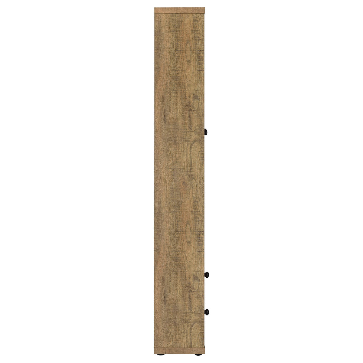 Hawthorne 3-shelf Glass Door Tall Cabinet with Drawers Mango