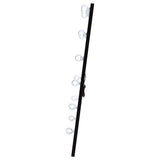 Zayan 32 x 71 Inch Floor Mirror LED Lighting Black High Gloss