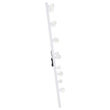 Zayan 32 x 71 Inch Floor Mirror LED Lighting White High Gloss